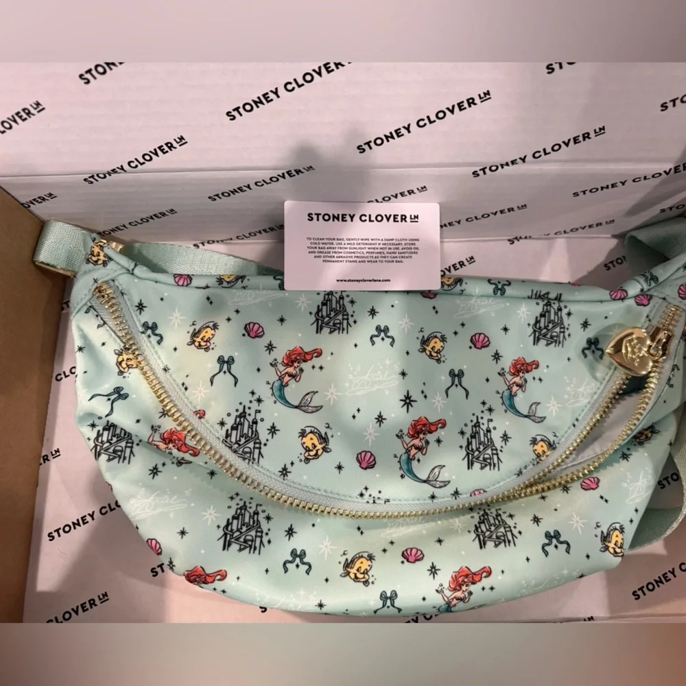 Stoney Clover Lane Mint Ariel Pattern Kids Crossbody Bag
